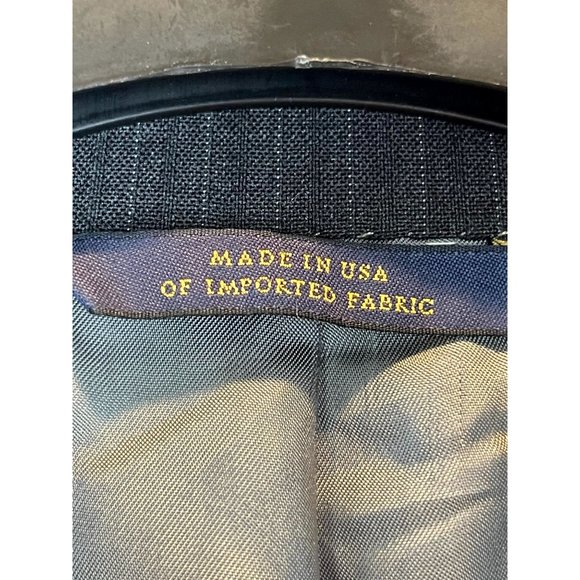 Brooks Brothers 1818 Madison Mens Wool Blazer Jacket Coat Gray 39R/W33 - Picture 6 of 10